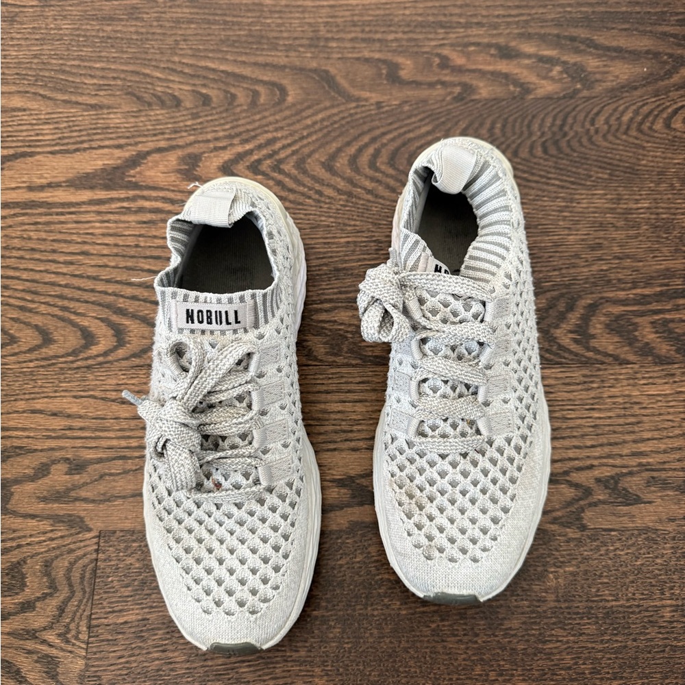 NOBULL Light Gray Knit Trainers